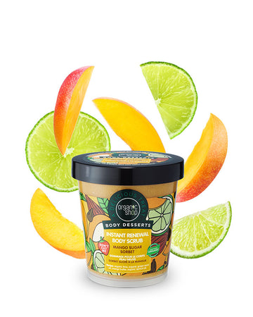 Natura Siberica Organic Shop Body Desserts Mango Sugar Sorbet Απολεπιστικό Σώματος Άμεσης Ανανέωσης 450ml